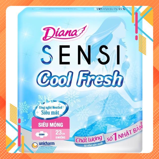 Lốc 6 Gói Băng Vệ Sinh Diana Cool Fresh Siêu Mỏng