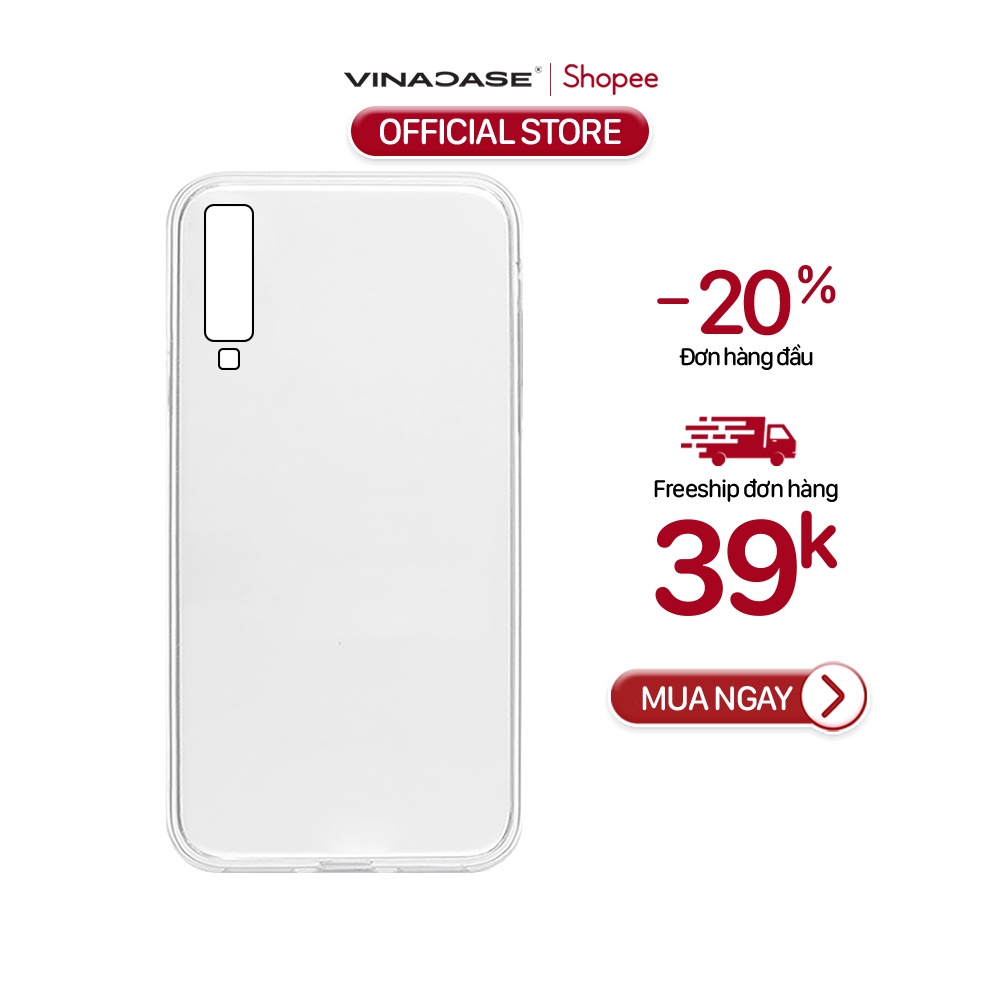 Ốp lưng Vina Case Samsung J7 Prime/J7 Pro/A20/A30/A50/A50S/A11/A02S/A12/J8/....Silicone dẻo trong suốt