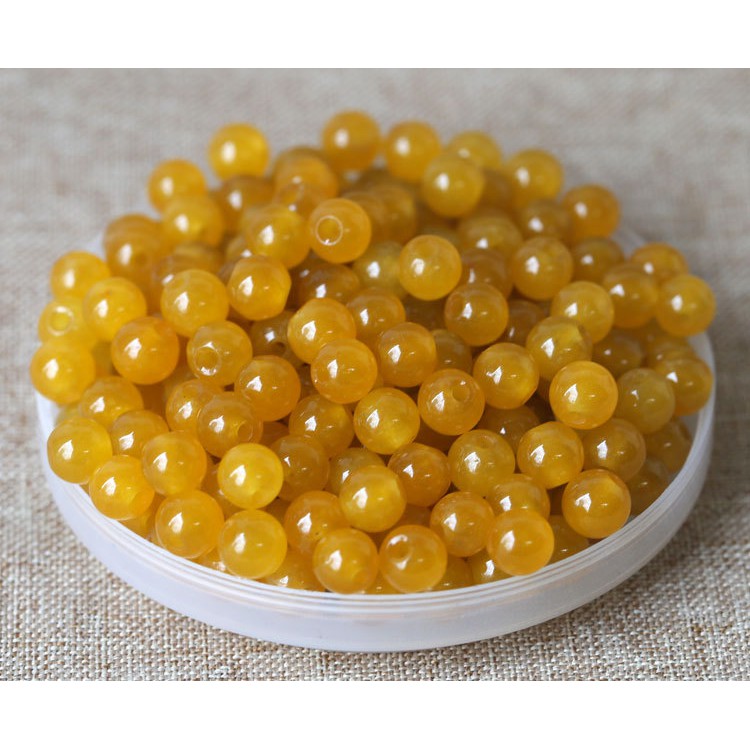 Bộ 100 Hạt Đá Tròn Tự Nhiên 3-6Mm