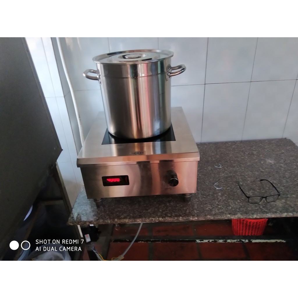 Nồi Inox lớn 20/30/50/70/100L nồi inox luộc gà, hầm xương, nấu canh 3 lớp siêu bền.dùng được cho bếp từ