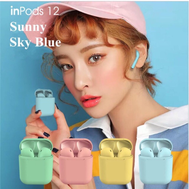 Tai nghe inpods 12 Cảm ứng Bluetooth 5.0 [4 màu cá tính]