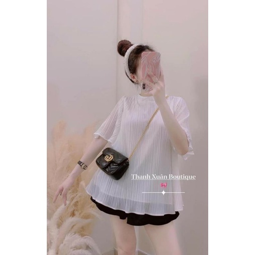 Áo xếp ly bèo babydoll nhiều màu xinh