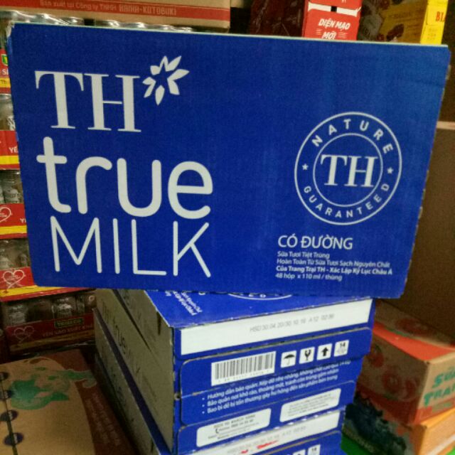 Thùng sữa TH true MILK hộp 110ml