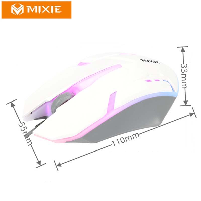 Chuột Gaming Có Dây  USB MIXIE X3 Thiết Kế Tinh Tế Chuột Máy Tính / Đèn LED Nhiều Màu Sắc