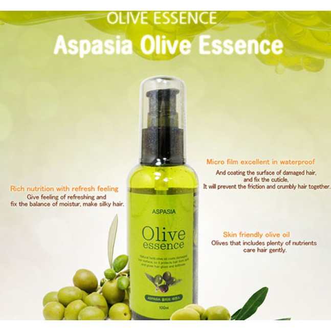 Tinh dầu dưỡng tóc Olive Essence Aspasia 100ml