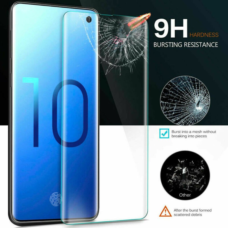 Kính Cường Lực Viền Cong Bảo Vệ Toàn Màn Hình Cho Samsung Galaxy S23 S22 S21 S20 Ultra 5G S10 S9 S8 Plus