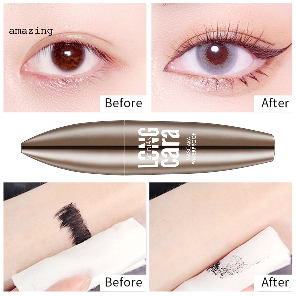[Hàng mới về] Mascara sợi tơ 4d chống nhòe chống thấm nước chuốt lông mi cong dài thời trang cho nữ