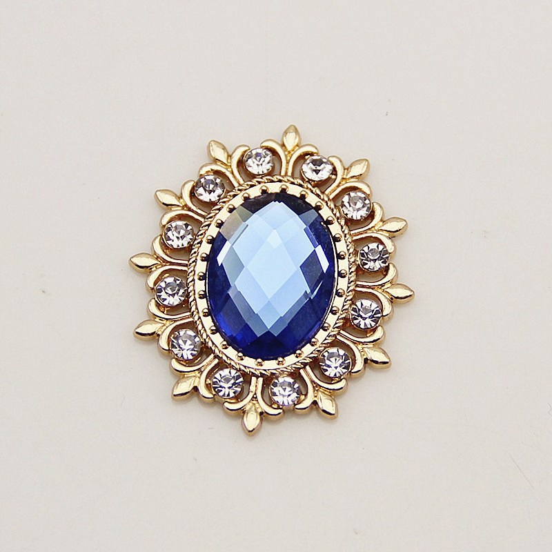 Hạt dán đáy bằng 28*34mm làm vương miện Lolita charm mặt dây chuyền nguyên liệu làm trâm làm trang sức cổ trang