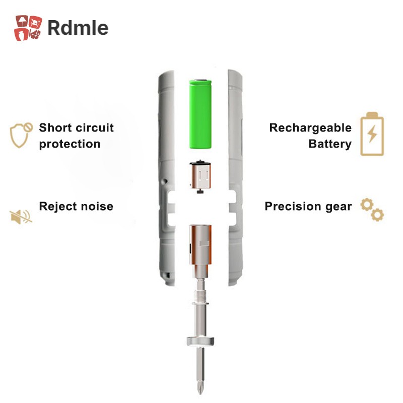 Máy Khoan Điện Đa Năng 3.6v Không Dây Kèm 11 Đầu Khoan