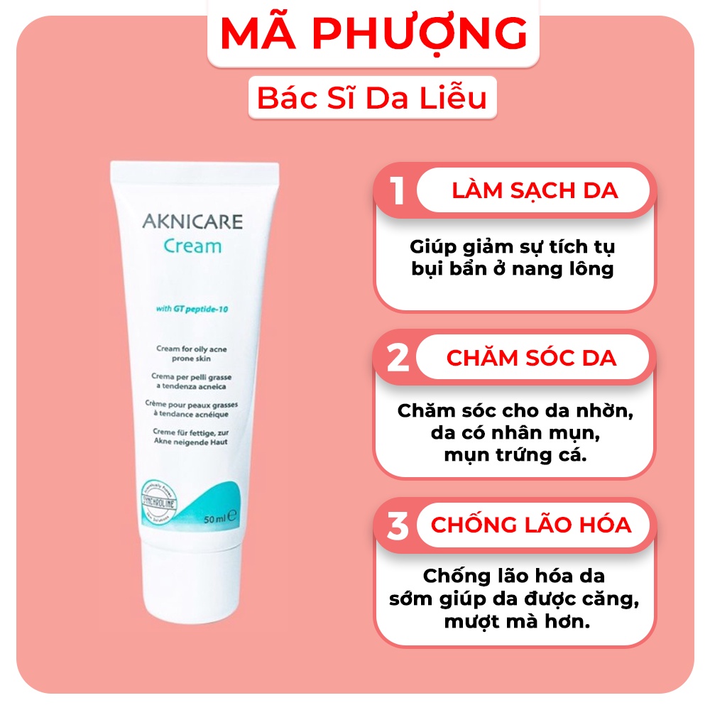 Aknicare Cream dưỡng ẩm cho da mụn