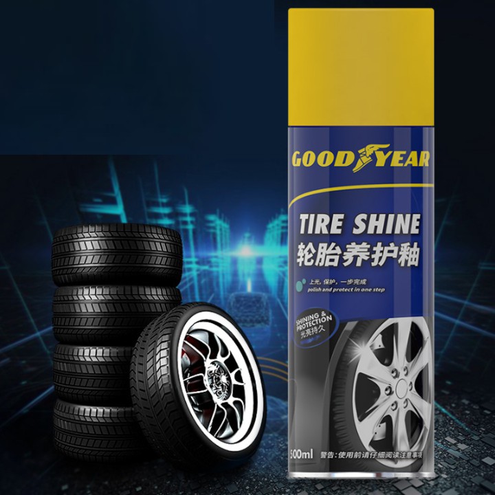 Bình xịt phục hồi và làm bóng lốp xe hơi, ô tô cao cấp nhãn hiệu Goodyear: Mã sản phẩm GY-3166