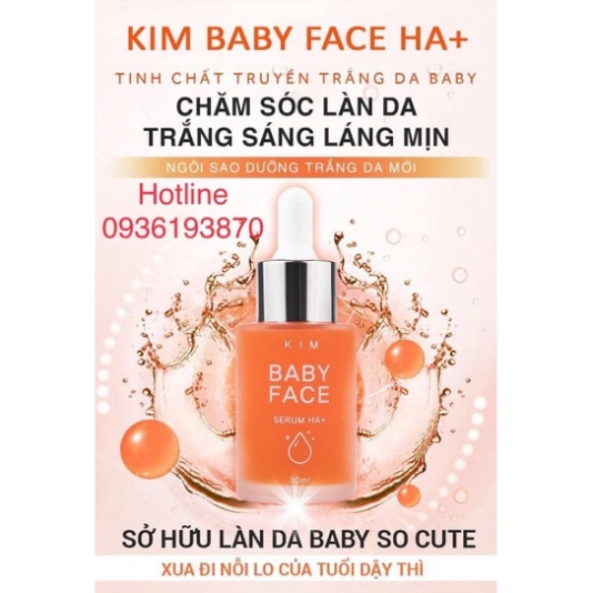 ✅ [chính hãng]  SERUM KIM BABY FACE HA+ 👍[Freeship] ❤️  TINH CHẤT TRUYỀN TRẮNG KIM BABY FACE HA | BigBuy360 - bigbuy360.vn
