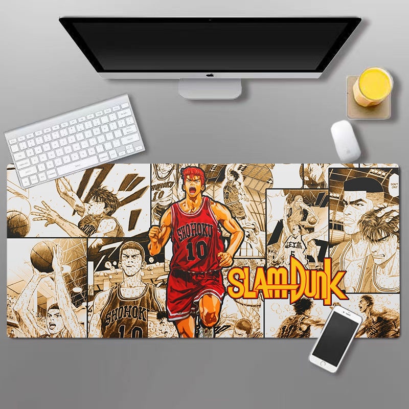 Tấm Lót Chuột Và Bàn Phím Cỡ Lớn In Hình Slam Dunk Hai Chiều
