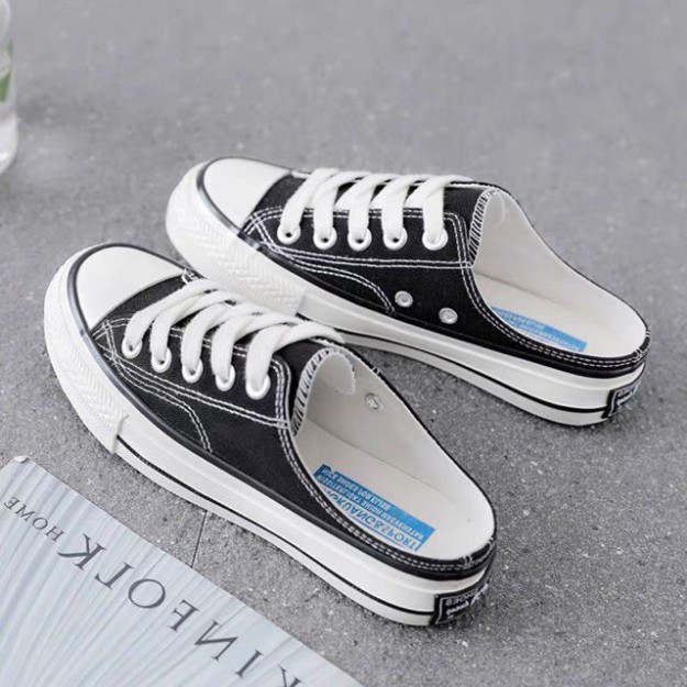 LDOO Giày sục nữ màu trót lọt, sục nữ giá phải chăng, giày thể thao snecker dây buộc 3 màu đen vàng trắng, giày học trò  | BigBuy360 - bigbuy360.vn