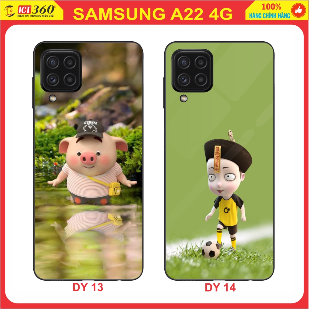 Ốp lưng kính SAMSUNG A22 4G - Nhận in ảnh theo yêu cầu