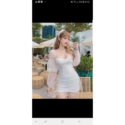 (MẪU MỚI) ĐẦM BODY HAI DÂY PHỐI LƯỚI SANG CHẢNH QUYẾN RŨ ĐI CHƠI DỰ TIỆC SIÊU XINH HHP