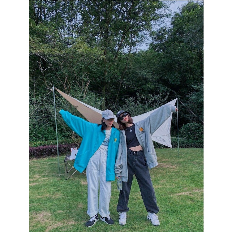 Áo khoác nỉ thêu Mặt Cười Under phom rộng hoodie nam nữ | BigBuy360 - bigbuy360.vn