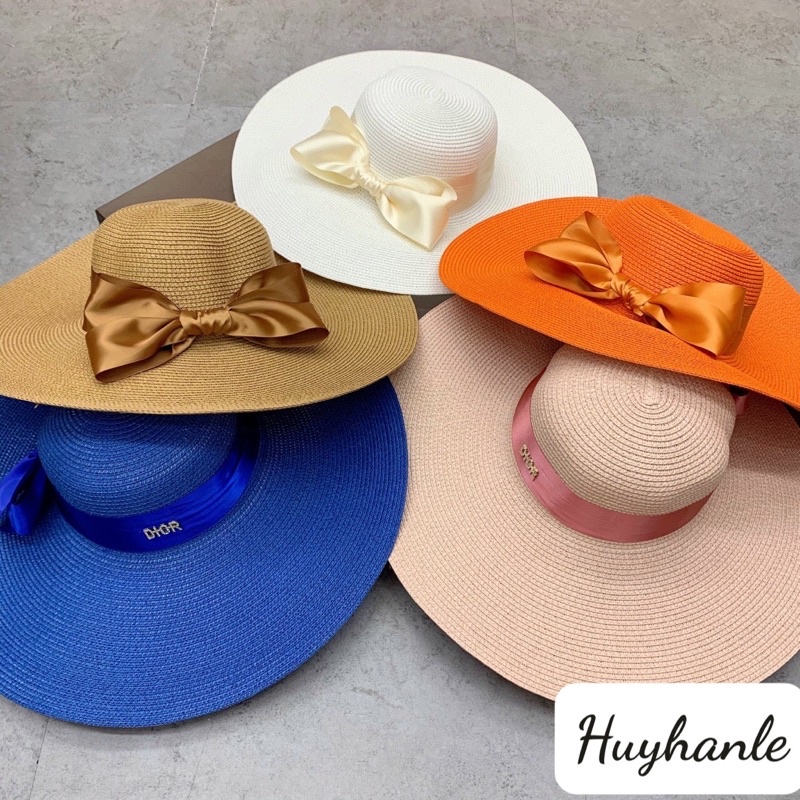 Mũ đi biển vành đại nơ sang ( hàng siêu dầy đẹp)