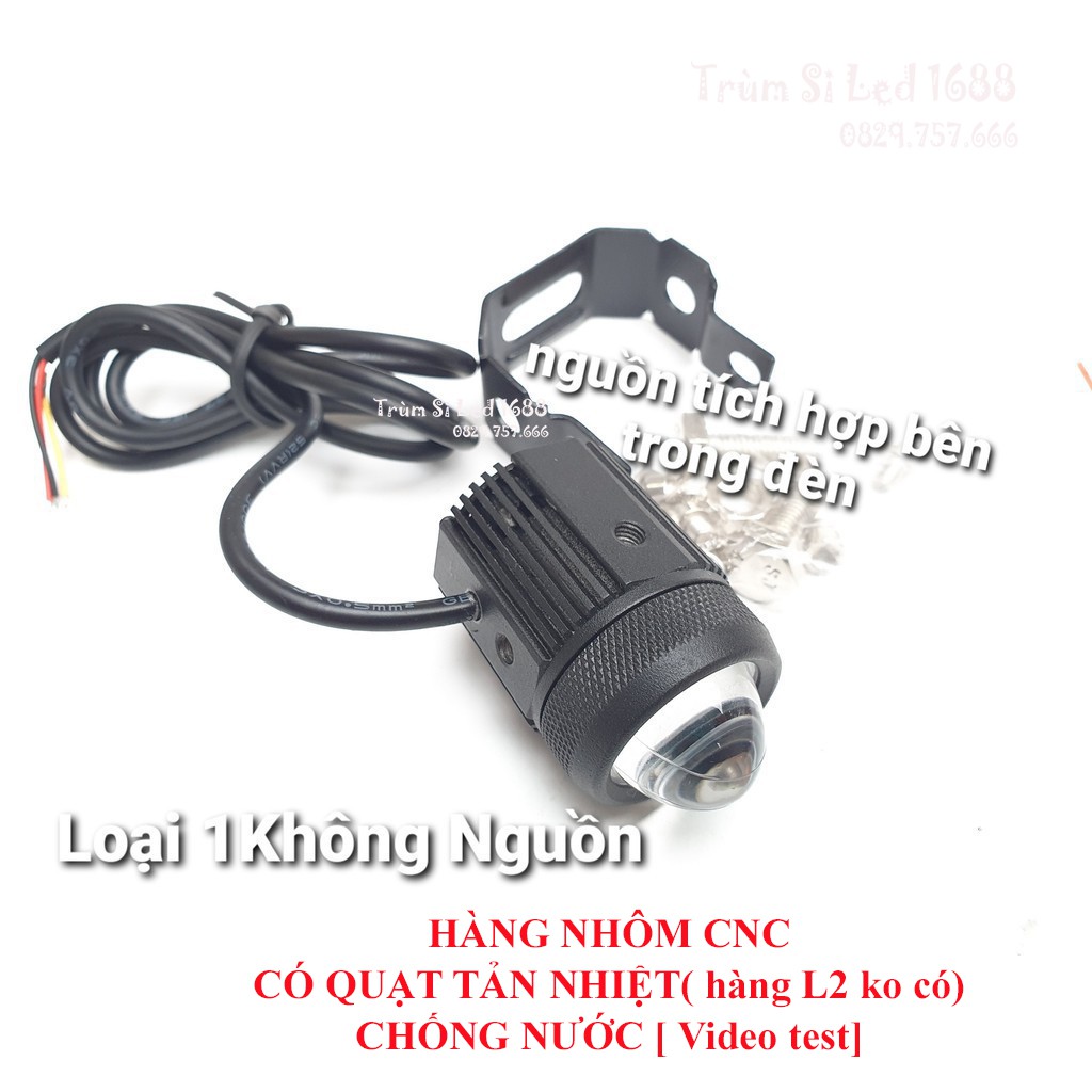 Đèn Trợ Sáng Bi 2 chế độ vàng - trắng (giá 1 chiếc) HỘP VUÔNG