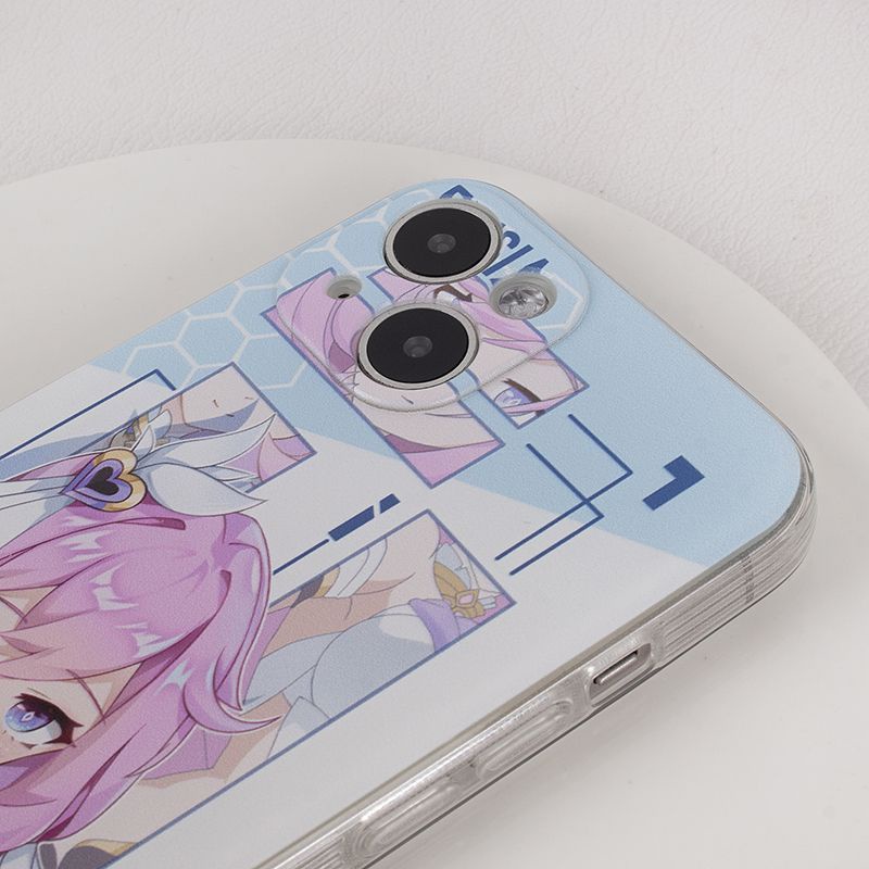 Elysia phone case Honkai Impact 3 gaming drop protective case personality new anime culture quadratic element silicone soft case cool Herrscher