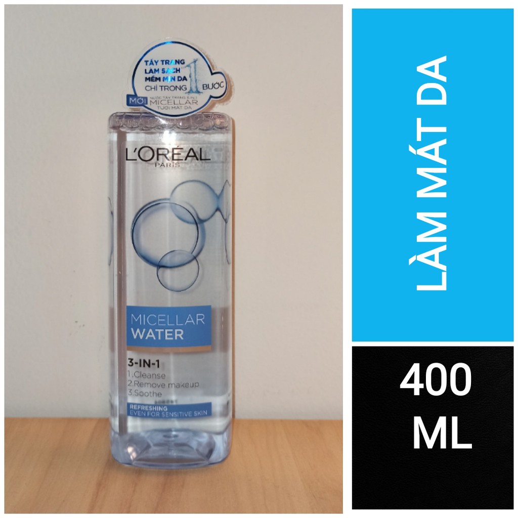 [Mã COS1904 giảm 8% đơn 300K] Nước tẩy trang L'oreal Micellar Water 3in1 | BigBuy360 - bigbuy360.vn
