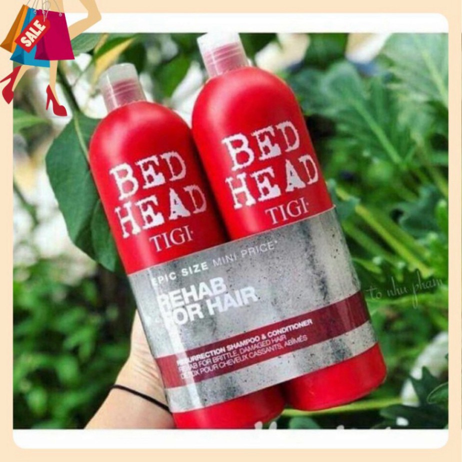 [TIGI BED HEAD] ⚡FreeShip⚡ Cặp Dầu Gội - Xả TIGI Bed Head Màu Đỏ Siêu Mượt Tóc Loại 750ml[CHÍNH HÃNG