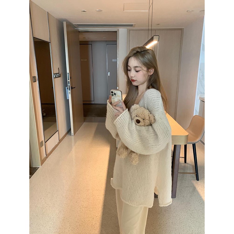 Áo Sweater Tay Dài Dáng Rộng Phong Cách Hàn Quốc Thời Trang 2022