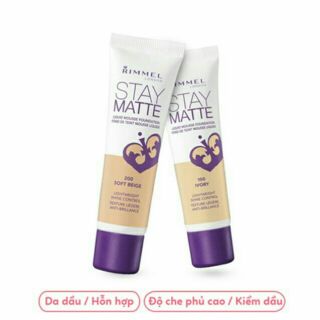 😊😊😊 Kem nền Rimmel Stay Matte Liquid Mousse Foundation