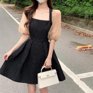 ĐẦM XỐP TAY LƯỚI THƠ LÊ BIGSIZE