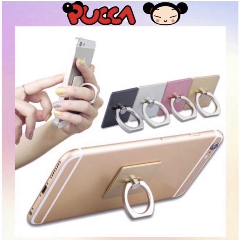 Giá Đỡ Nhẫn iRing Điện Thoại Hình Vuông Trơn Siêu Chắc Chắn