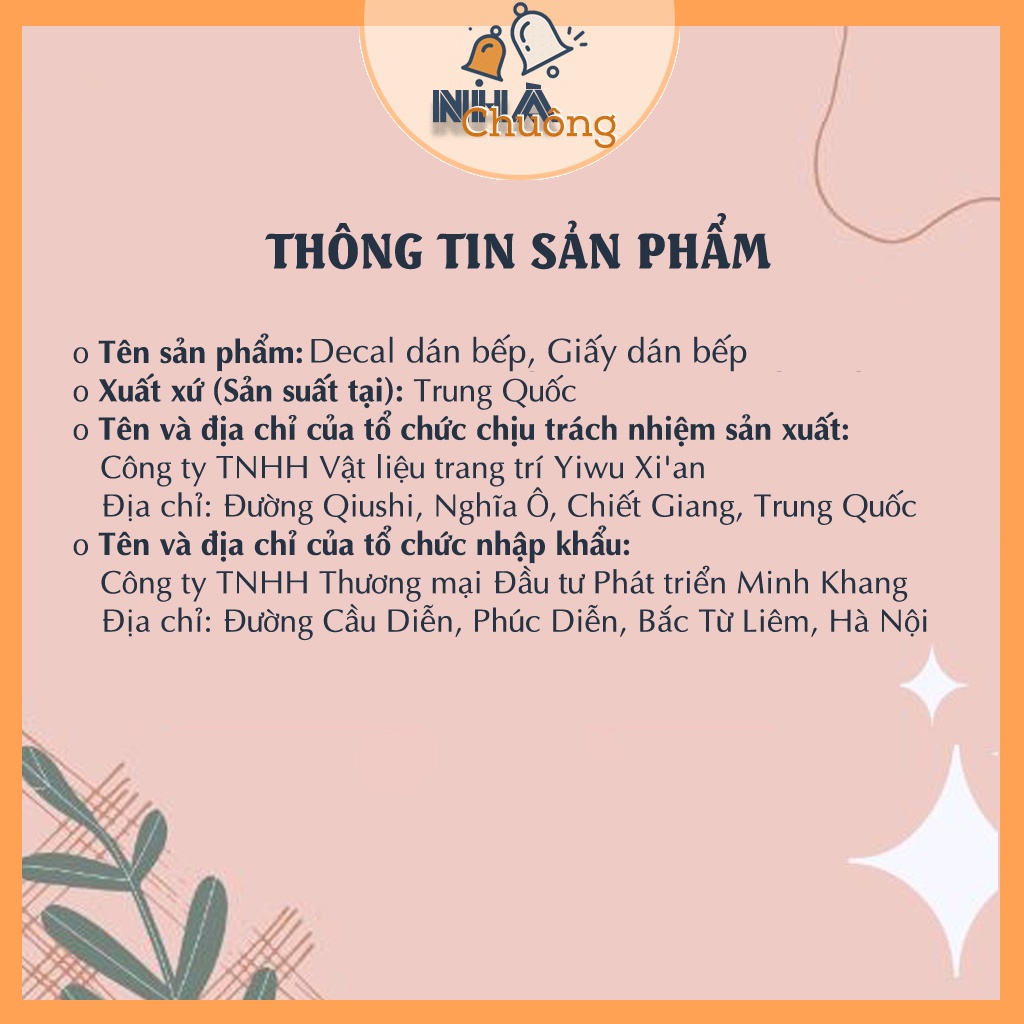 Giấy dán bếp vân đá 3D cao cấp cách nhiệt, chống dầu mỡ, dễ lau chùi, nhiều mẫu
