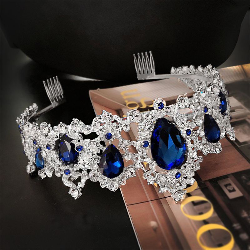 Flgo Phụ Kiện Cài Tóc Hình Vương Miện Phong Cách Baroque