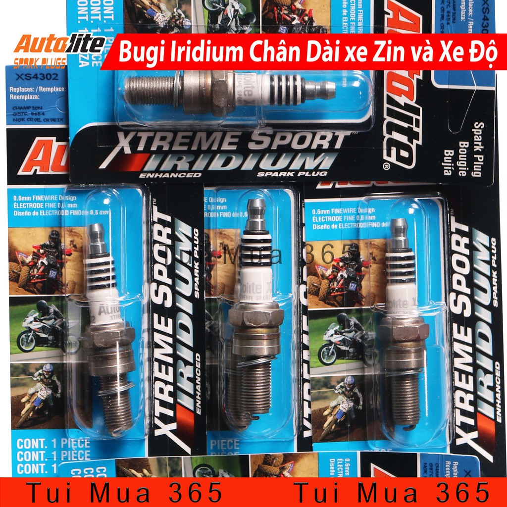 Bugi Racing Iridium Autolite dành cho xe độ và xe zin như Winner, Sonic, Exciter, Raider, TFX, SH, NVX