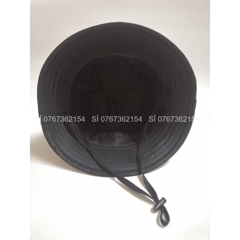 Mũ Bucket Trẻ Em Cho Bé Từ 2-6 Tuồi Vành Tròn 1 Lớp Thêu Chú Chuột X