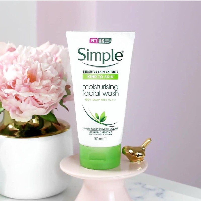 Sửa Rửa Mặt Simple Skincare CHÍNH HÃNG Srm Không Cồn Dưỡng Ẩm Da Dầu/Nhạy Cảm - Sữa Rửa Mặt Cho Nam Nữ Mỹ Phẩm