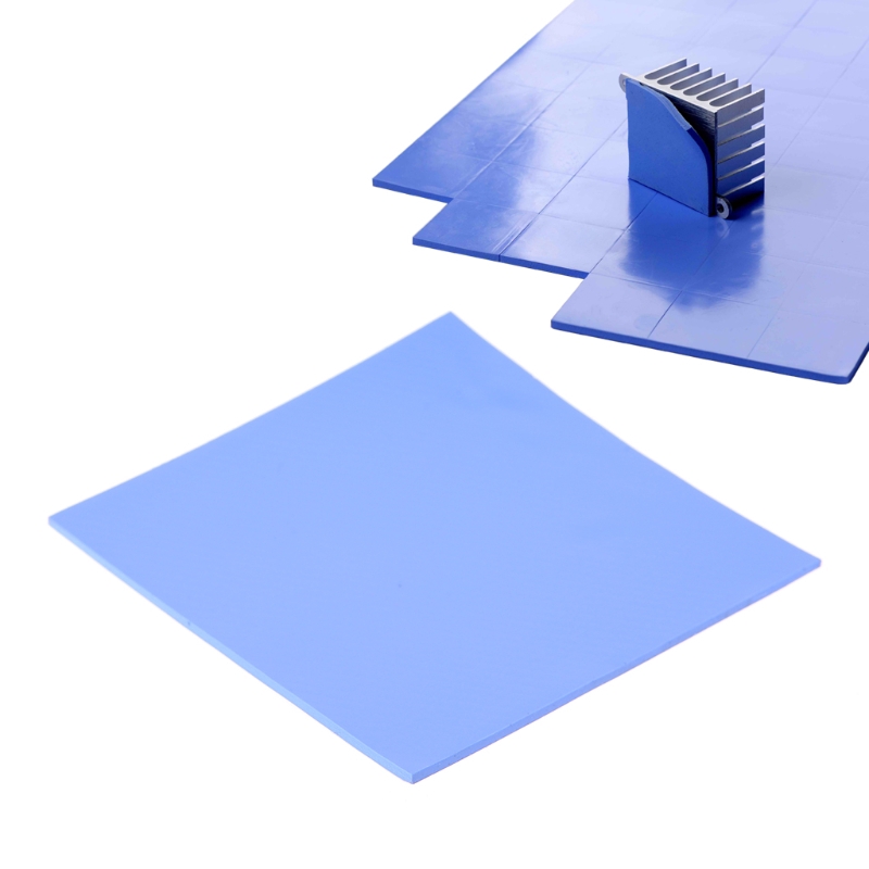 Miếng tản nhiệt bằng silicon màu xanh lam cho CPU 100 x 100 x 2mm