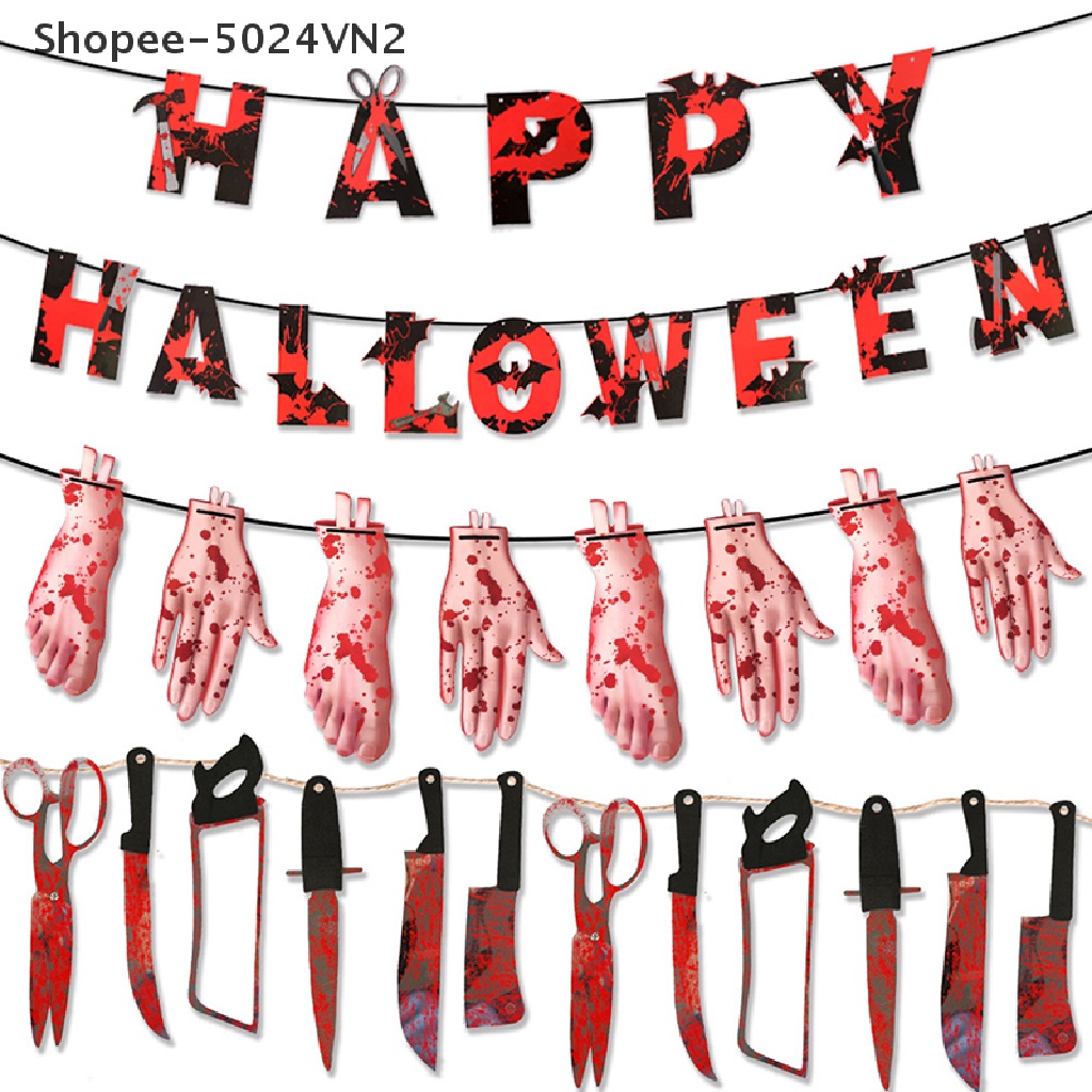 Set 12 Phụ Kiện Treo Trang Trí Halloween
