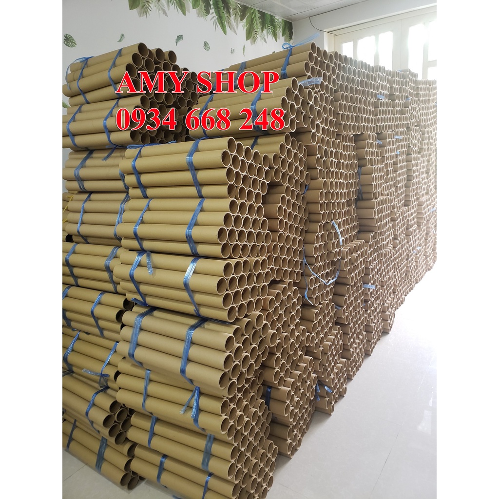 (CÓ NẮP) ống Tube, ống giấy đựng poster, tranh ảnh dày 3mm - hàng chuẩn loại 1 AMYSHOP