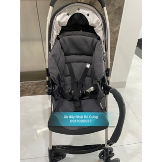 xe đẩy combi mechacal first white lable đen phối mái