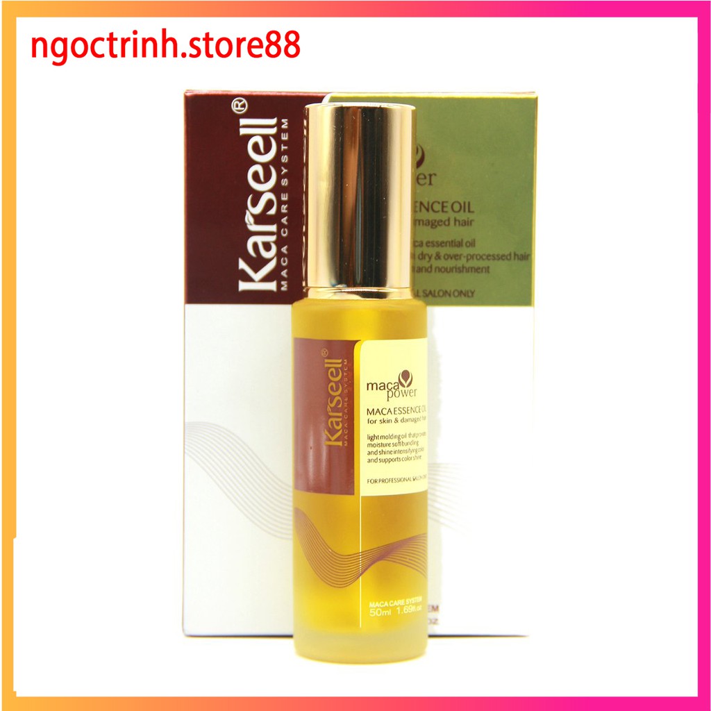 Tinh dầu dưỡng tóc phục hồi tóc xịt dưỡng Karseell Maca Essence Oil – 50ml hàng chính hãng dưỡng bóng tóc