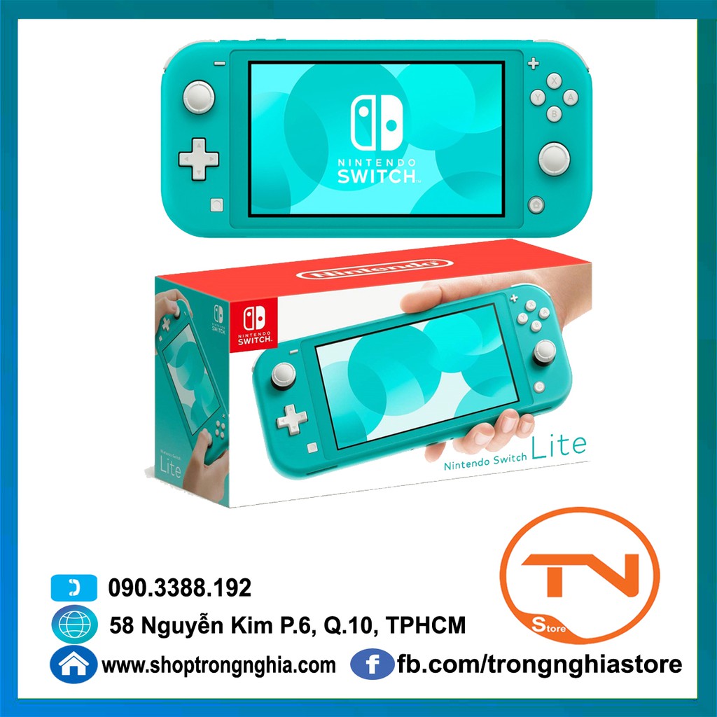 Máy Nintendo Switch Lite Turquoise - 12 tháng bảo hành + Tặng dán cường lực