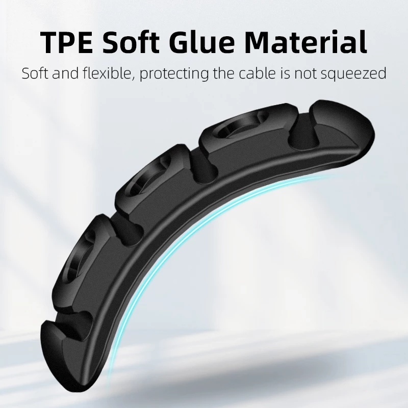 Dụng Cụ Sắp Xếp Dây Cáp Từ Tính Bằng Silicon Linh Hoạt Tiện Dụng Giá Đỡ