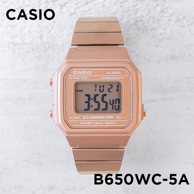 Đồng hồ nữ dây kim loại Casio chính hãng Anh Khuê B650WC-5ADF