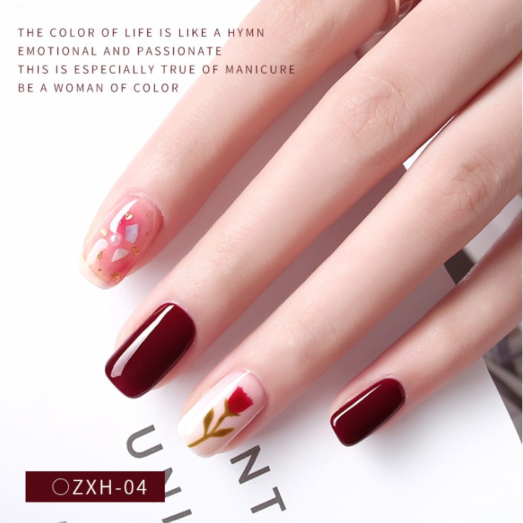 Sơn gel AS RED | Mã ZXH | Màu Đỏ