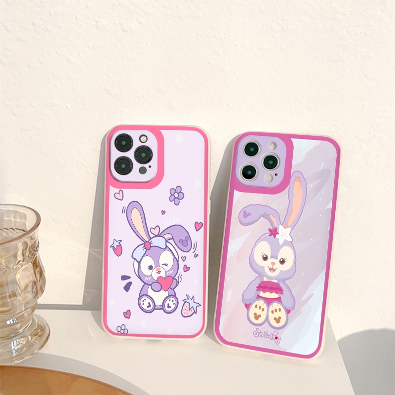 Ốp lưng iphone THỎ tím cạnh vuông chống sốc cho iphone 11 7plus 8plus x xsmax 11pro max 12pro 12promax13promax tr218