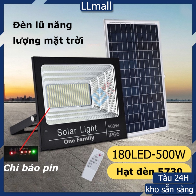 500W Đèn Năng Lượng Mặt Trời ĐèN Led ChốNg NưỚC Sân Vườn,Siêu Sáng Và Không Thấm Nước 30W 100W 200W 300W 500W