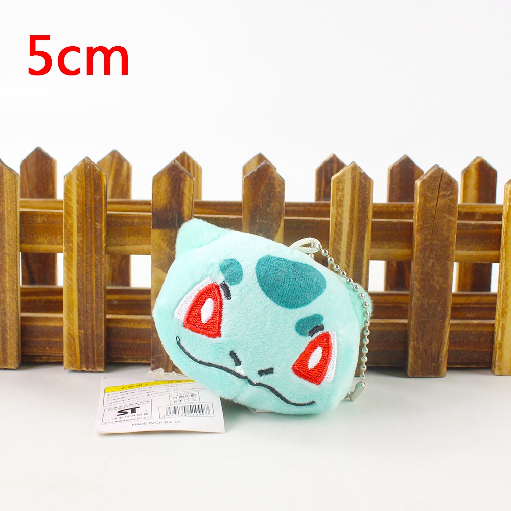 Set 5 Thú Nhồi Bông Hình Pokemon Snorlax Bulbasaur Panda ELMO COOKIEMONSTER Hoạt Hình Dễ Thương