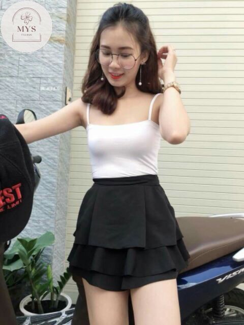 Áo Hai Dây Ngang Hàng Tại Xưởng Thun Cotton 4 chiều Mys hitshop Fashion