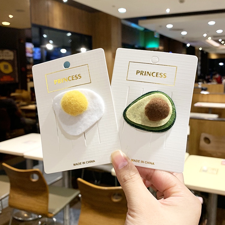 Kẹp Tóc Trái Bơ Trứng Phụ Kiện Thời Trang Cho Nữ AB010