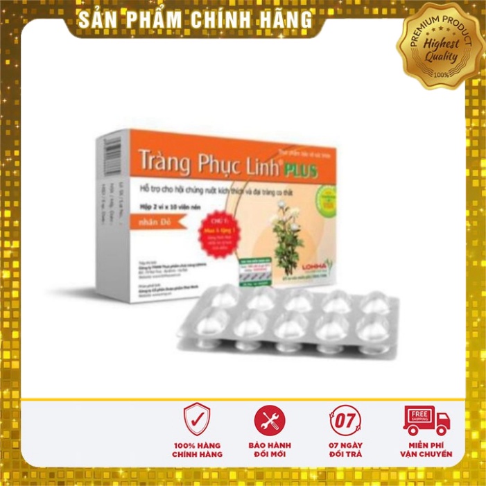 [Chính hãng] Tràng phục linh plus hộp 20 viên - hỗ trợ giảm các kích thích gây co thắt đại tràng